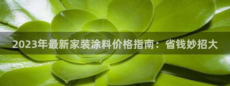 和记5g电讯：2023年最新家装涂料价格指南：省钱妙招大