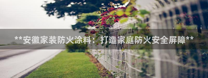 和记H88：**安徽家装防火涂料：打造家庭防火安全屏障**