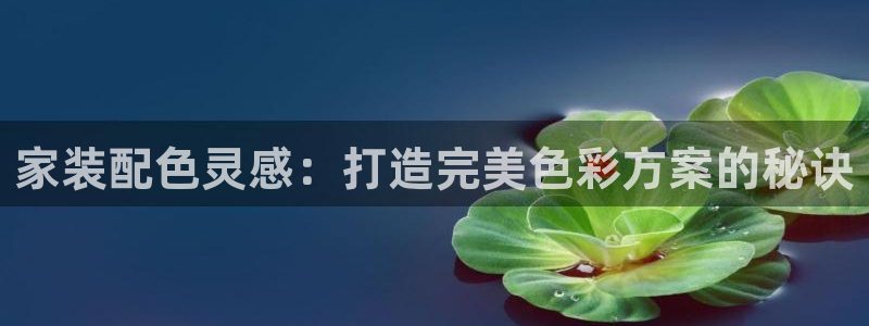 和记AG网站：家装配色灵感：打造完美色彩方案的秘诀