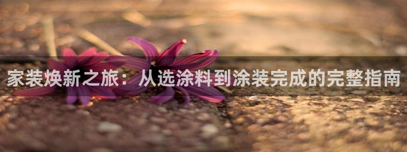 和记 官网：家装焕新之旅：从选涂料到涂装完成的完整指南