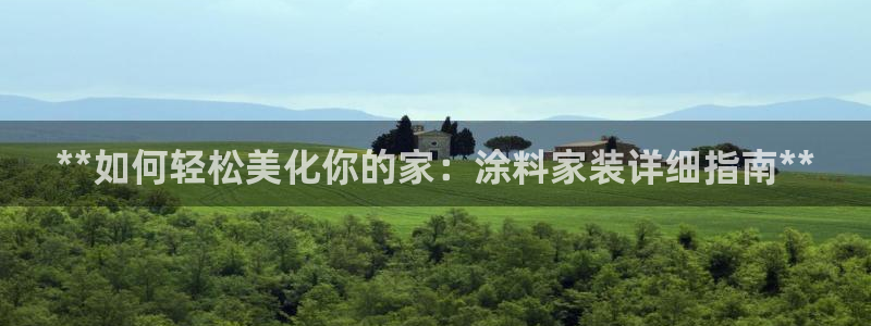下载和记app：**如何轻松美化你的家：涂料家装详细指南**