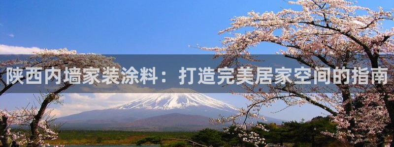 和记平台：陕西内墙家装涂料：打造完美居家空间的指南