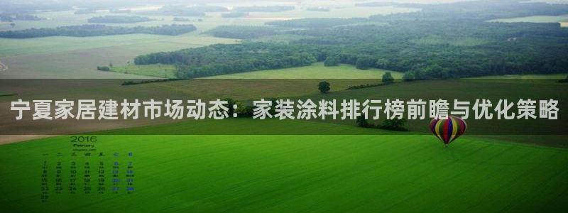 和记ag旗舰厅app：宁夏家居建材市场动态：家装涂料排行榜前瞻与优化策略