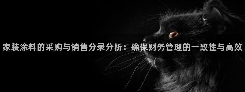 和记国际客服：家装涂料的采购与销售分录分析：确保财务管理的一致性与高效