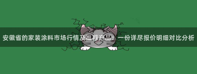 和记官网登录：安徽省的家装涂料市场行情及推荐产品：一份详尽报价明细对比分析