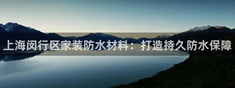 和记官网：上海闵行区家装防水材料：打造持久防水保障